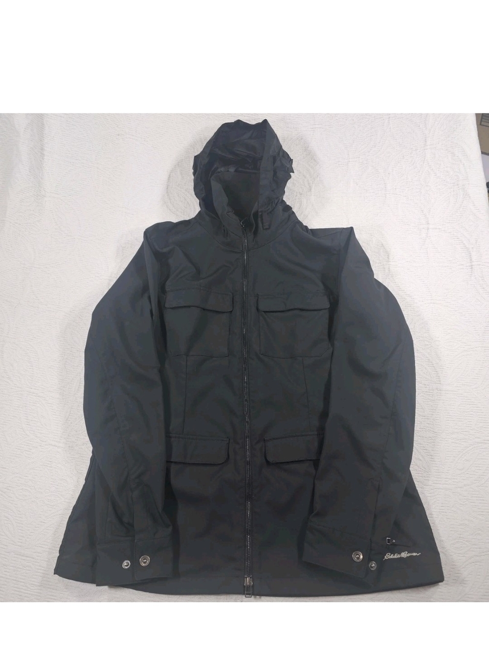 Eddie Bauer Jacket Womens Large Travex Hooded Water Resistant Outdoor Pockets